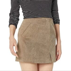 BLANKNYC Suede Leather Mini Skirt